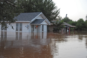 Houston, TX flooded on 8/29/13. Photo courtesy of Hudson Douglas Public Adjusters.