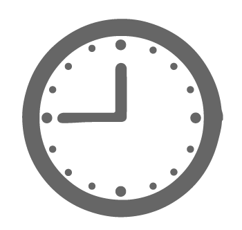 A simple clock icon set against a bright green background, representing the concept of time in a visually appealing manner.